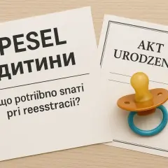 Akt urodzenia i dokument o nadanie PESEL dziecku. Co potrzebne do rejestracji? Smoczek symbolizuje malucha.