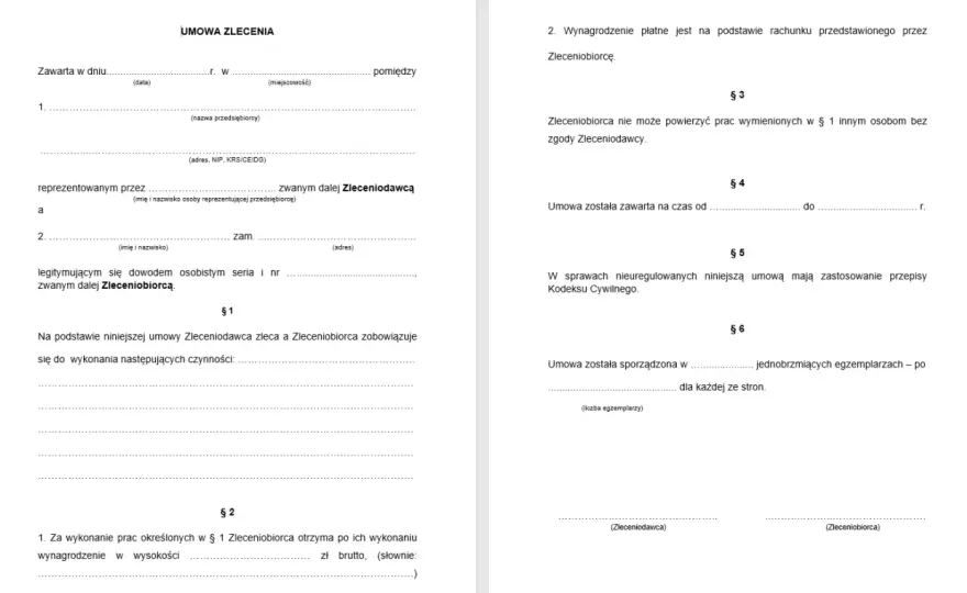 Umowa zlecenia - co musisz wiedzieć przed podpisaniem?